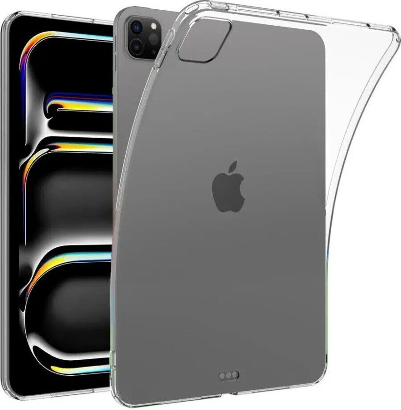 iPad Pro 11" (2024) Fleksibelt TPU Plastdeksel - Gjennomsiktig
