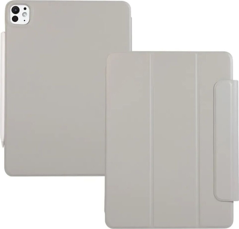 iPad Pro 13" (2024) Magnetisk Tri-Fold Flip Deksel - Grå