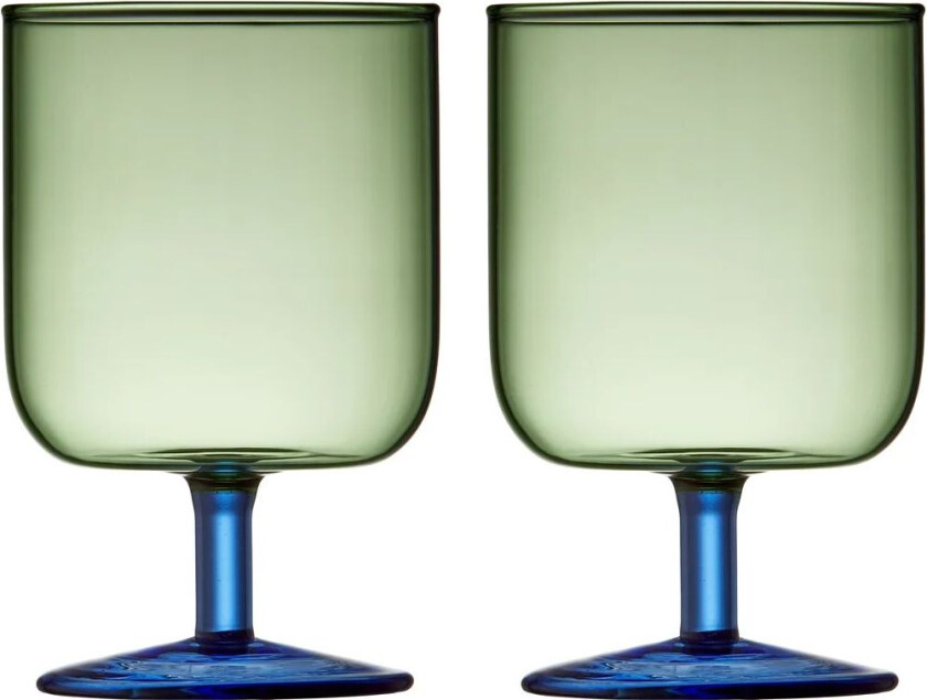 Torino vinglass 30 cl 2-pakning Green-blue