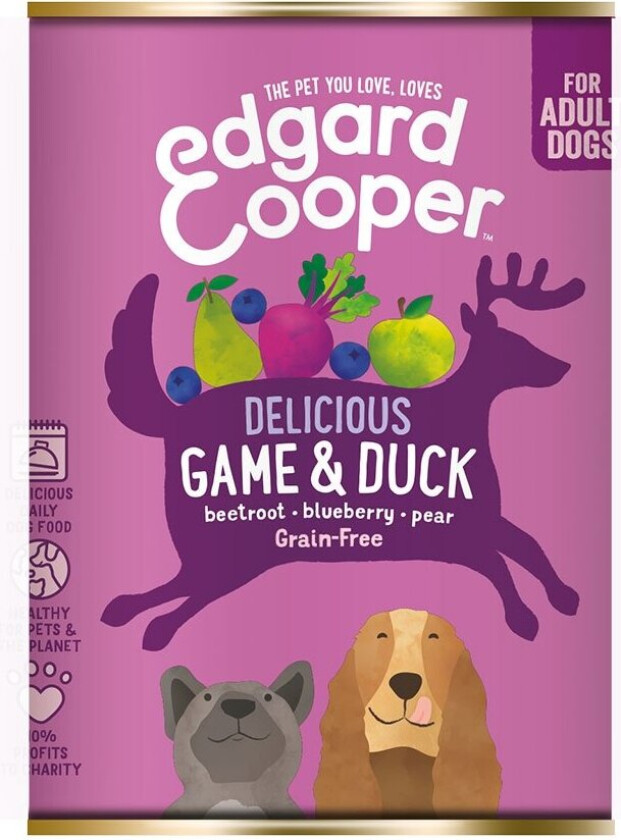 Edgard & Cooper Dog Game & Duck (400 g)