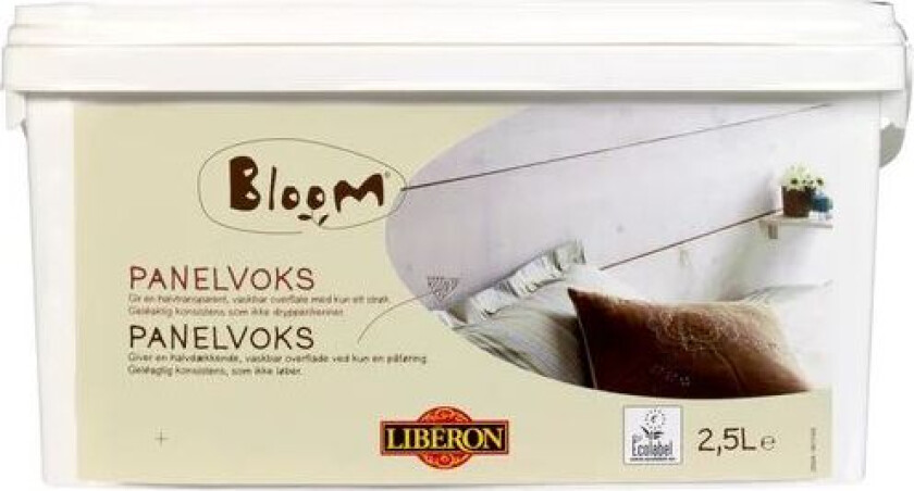 Liberon Bloom Panelvoks 2,5 Liter, "Hvit", Halvtransparent. Panellakk Til Tak/vegg Inne.