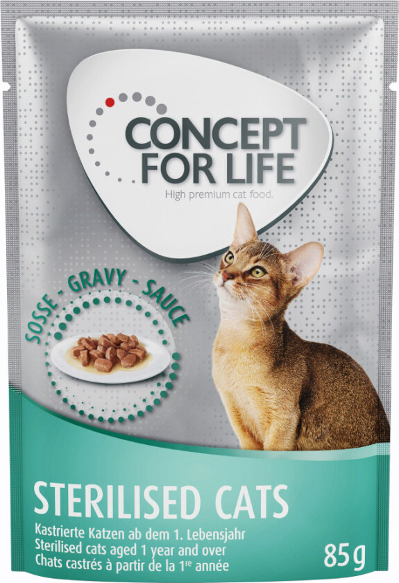 Sterilised Cats Kylling - Forbedret oppskrift! - Som supplement: 12 x 85 g Sterilised Cats i saus