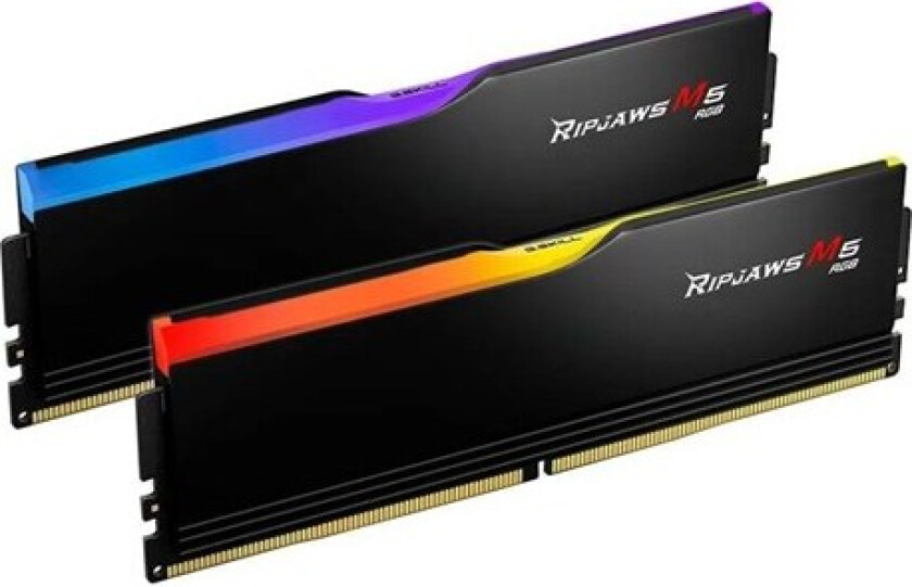 Ripjaws M5 RGB DDR5-6000 - 32GB - CL32 - Dual Channel (2 pcs) - Intel XMP - Svart med RGB