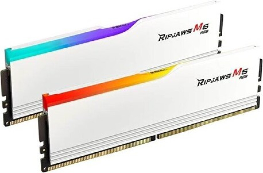 Ripjaws M5 RGB DDR5-5600 - 96GB - CL40 - Dual Channel (2 pcs) - Intel XMP - Hvit med RGB
