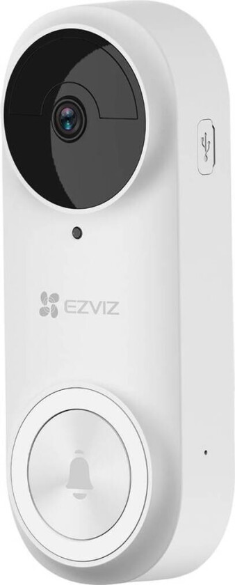 Ezviz Db2 Batteridrevet Videodørklokke I Pakke Med Trådløs Ringeklokke