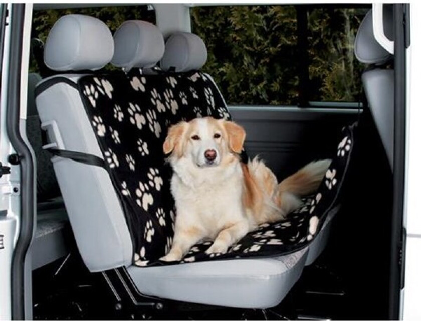 Bilde av Bilsetebeskyttelse Svart med Poteavtrykk 140x145 cm