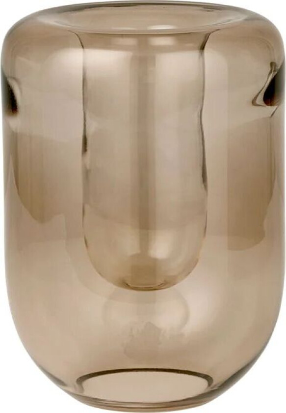 Opal Vase L 20 cm Brun