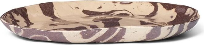 ferm LIVING Ryu tallerken 26 cm Sand-brun