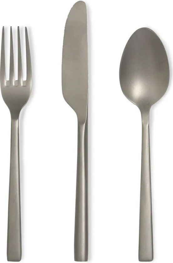 Bestikksett sett på 3 stk 19-21 cm Rustfritt stål matt