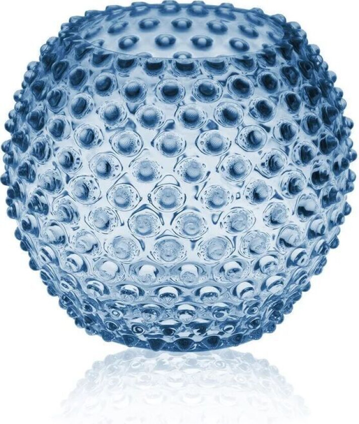 Hobnail Globe Vase 18 cm Blue smoke