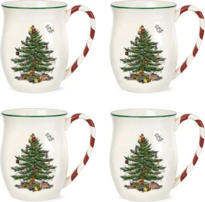 Christmas Tree krus 40 cl 4-pakning Peppermint