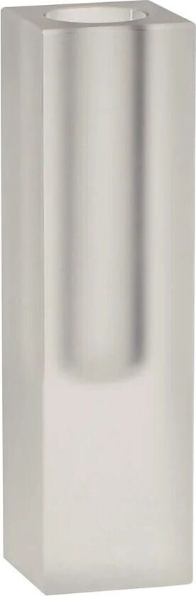 Block vase slim 18 cm Frostet glass
