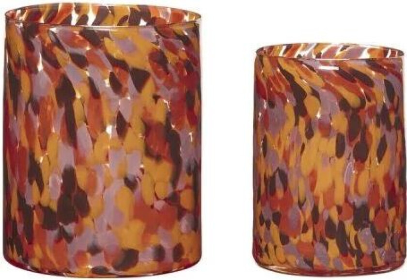 Luce lyslykt 2-pakning Oransje-rød