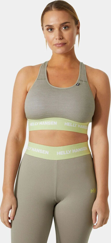 Lifa® Merino Mellomvekt Bh Dame Grå S SvartS
