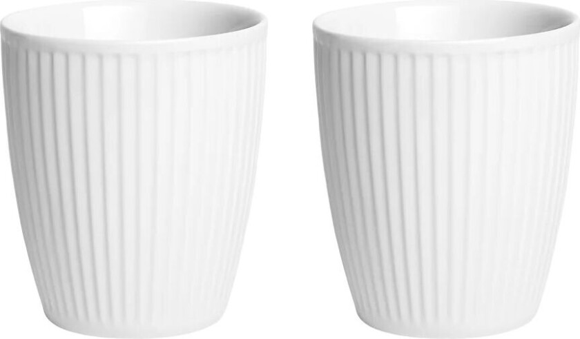 Plissé Termokrus 8 cl 2-pakning Hvit