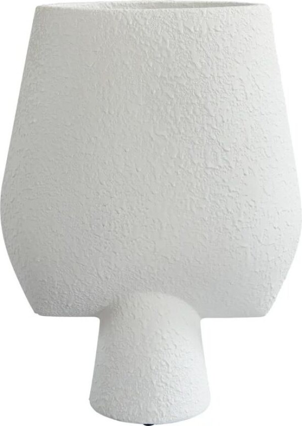 Sphere Vase Square Big Ø33 cm White