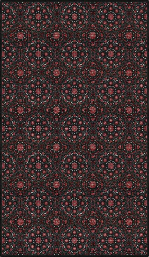 Bettys jule duk 145x250 cm Rød-svart