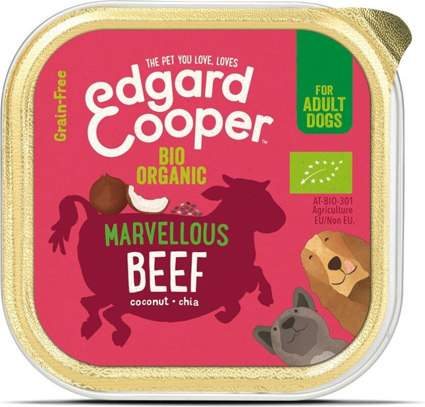 Edgard & Cooper Dog Økologisk Storfekjøtt 100 g