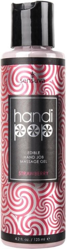 Handipop Håndjobb Massasjegel Jordbær 125 ml