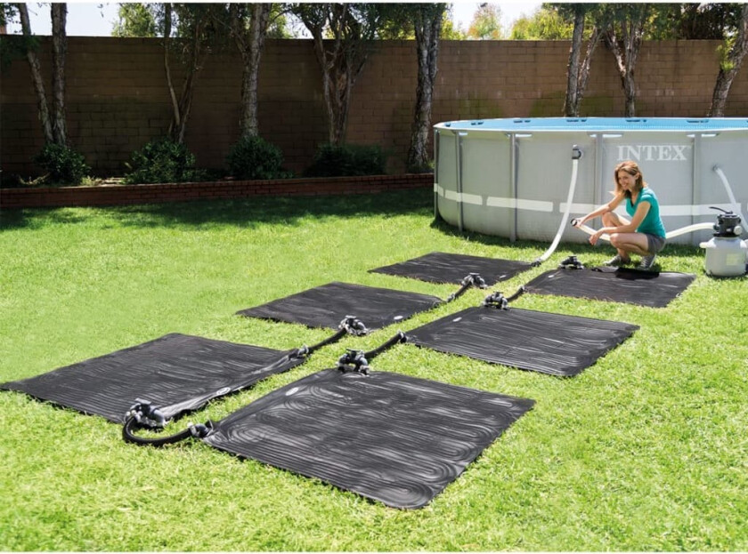 91056 Soldreven varmematte PVC 1,2x1,2 m svart 28685