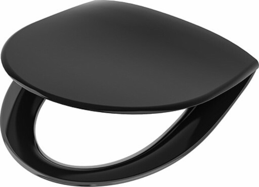 Spira 99497 WC-sete med forkrommede beslag Svart