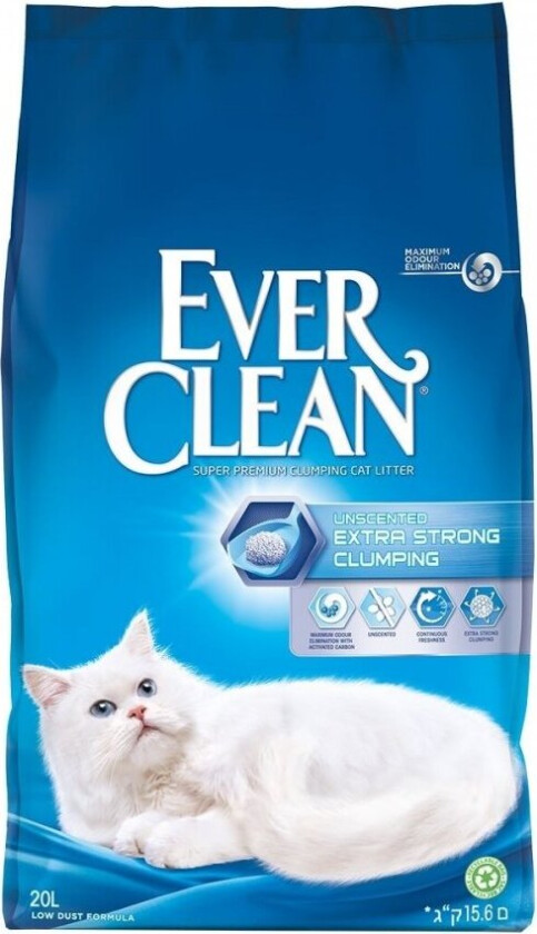 Bilde av Extra Strong Unscented Kattsand (20 l)