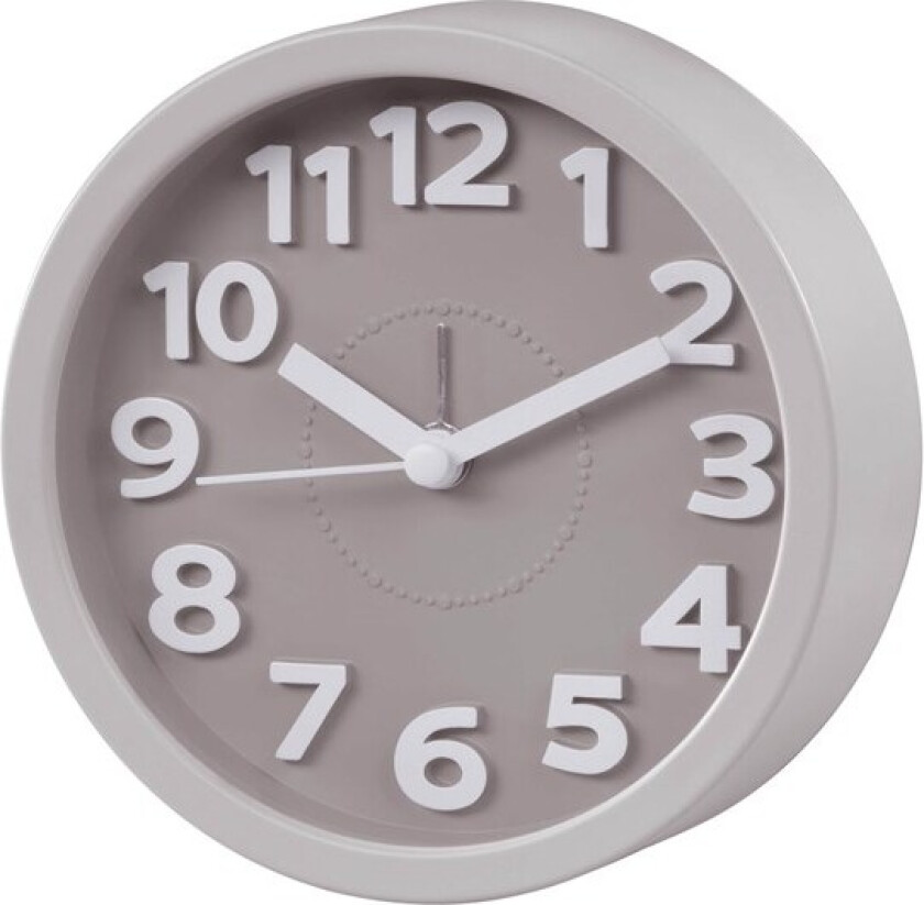 "Retro" Alarm Clock round taupe