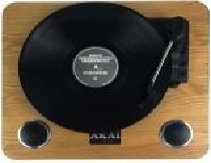 Akai ATT-09, Beltedrevet platespiller, Brun, 33 1/3,45,78 RPM, 50 dB, 1,2 W, 20 - 20000 Hz