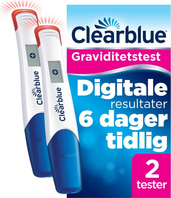 Bilde av Graviditetstest Digital Ultra Early, 2 stk