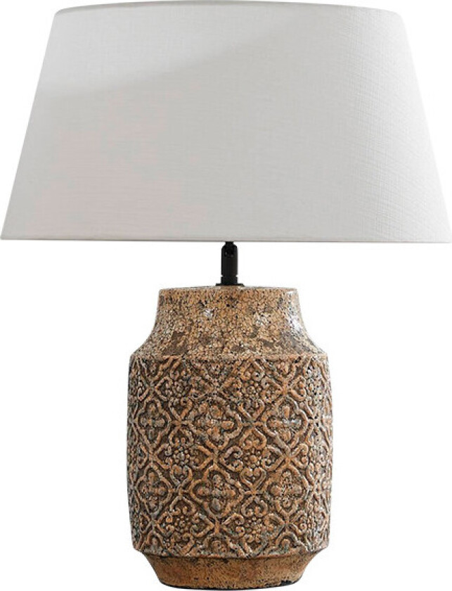 Aelith bordlampe Ø 40 cm mørk keramikk