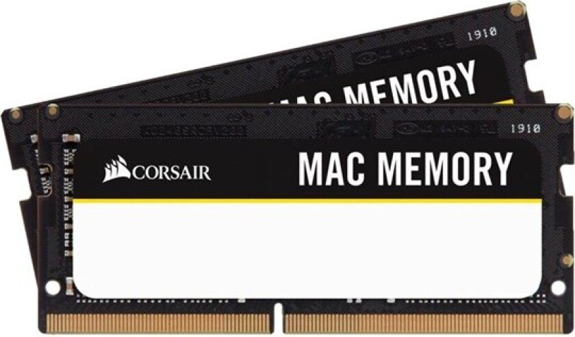 Apple Mac Memory DDR4-2666 - 16GB - CL18 - Dual Channel (2 stk) - Svart