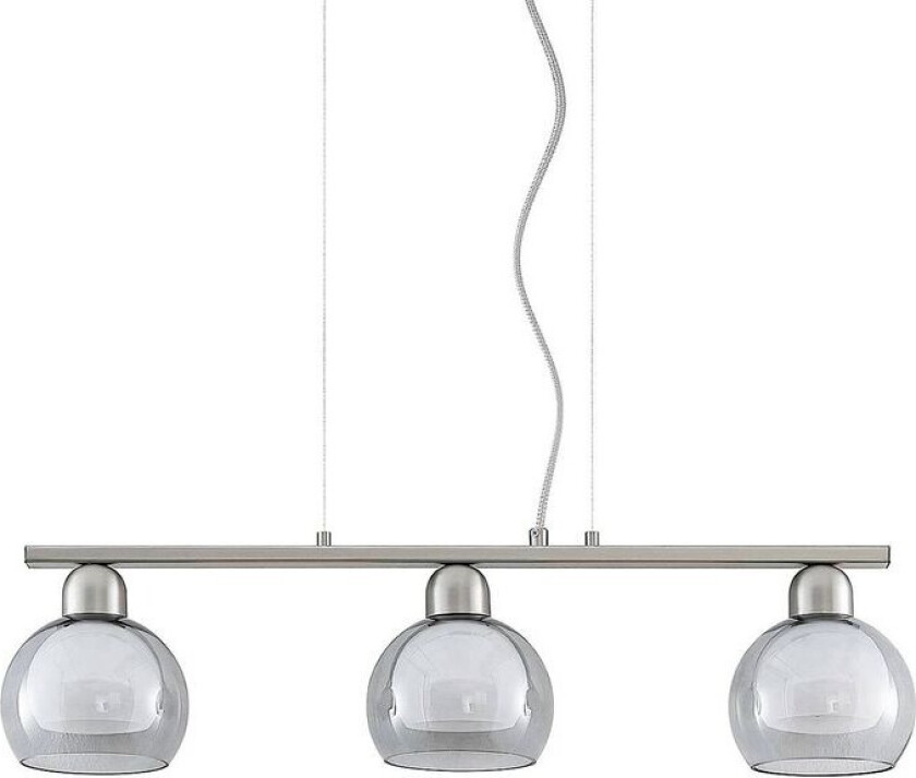 Kaiya hengelampe, 3 lysk, Ø14cm, avlang