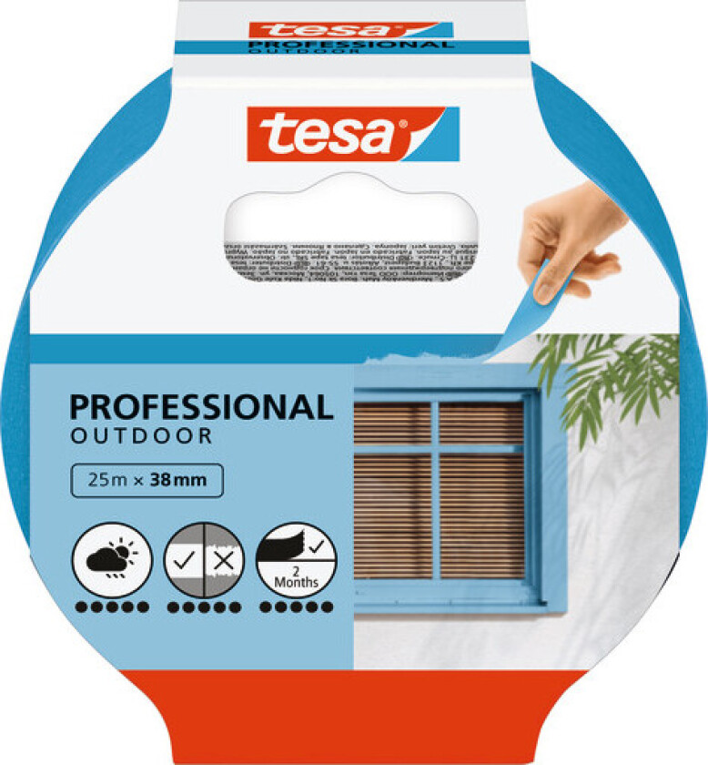 Masking Tape Professional Outdoor 25m x 38mm Blue