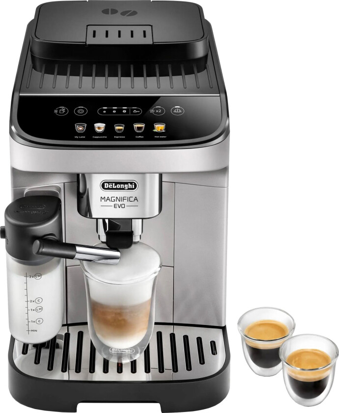 De'Longhi Magnifica Evo ECAM290.61.SB - Automatisk kaffemaskin med cappuccinatore - 15 bar - sølv/svart