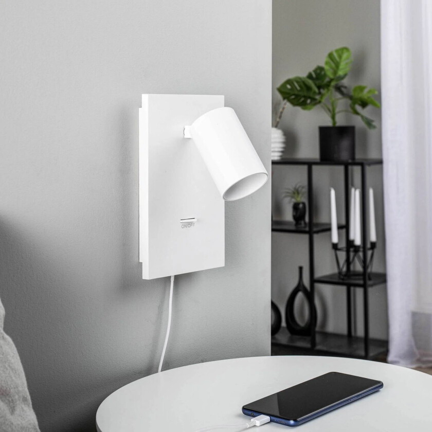 Brinja spot, USB-C-tilkobling, hvit