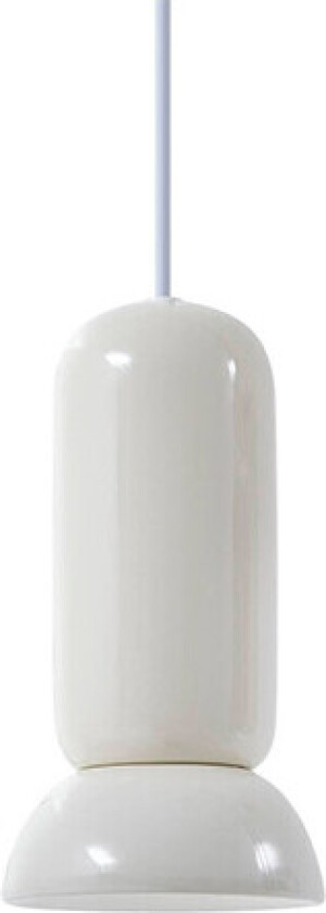 pendellampe Kerimi, kremfarget, 1-lys