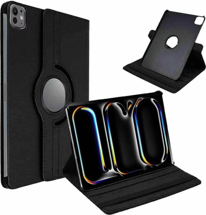 360° roterbar deksel Apple iPad Pro 11 (2024) - Sort