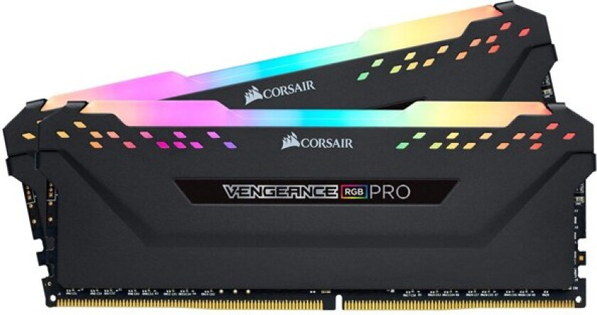 Corsair Vengeance RGB PRO - DDR4 - sett - 32 GB: 2 x 16 GB - DIMM 288-pin - 2933 MHz / PC4-23400 - CL16 - 1.35 V - ikke-bufret - ikke-ECC - svart