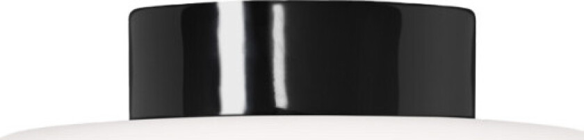 Tak- og vegglampe Solenne 250/155 E27 40W sort, matt opal