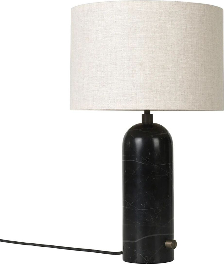 Gravity Table Lamp Small Canvas / Black Marble