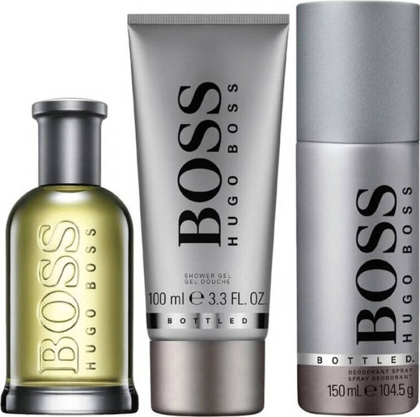 Boss Hugo Boss Bottled Edt, Deo Spray And Shower Gel (2 x 100 + 150 ml)