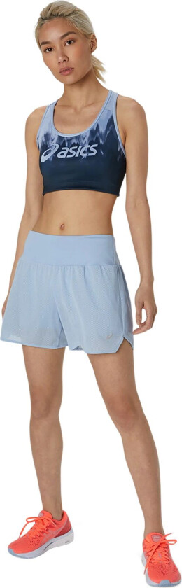 Asics Logo Bra Kasane, sports-BH, dame MIST/FRENCH BLUE