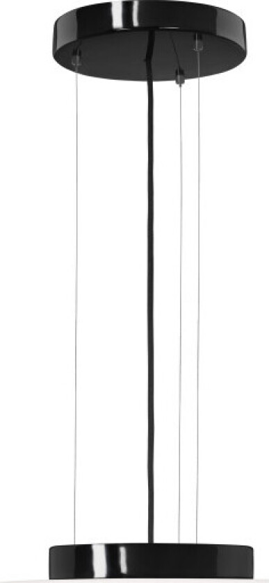 Solenne Pendel 360 E27 2x25W, sort, matt opal