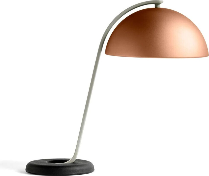 Cloche bordlampe Mocca anodised