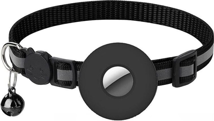 Halsbånd for Airtag - Svart