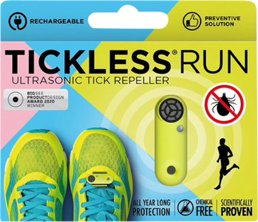 Tickless Run oppladbar elektronisk flåttjager, grønn, 1 stk.