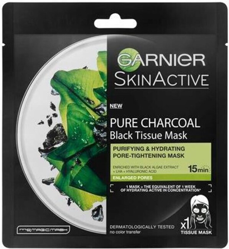 Bilde av Garnier Tissue Mask Pure Charcoal