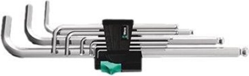 WERA 950/9 Hex-Plus 1 vinkelnøkkelsett, metrisk, 9 deler