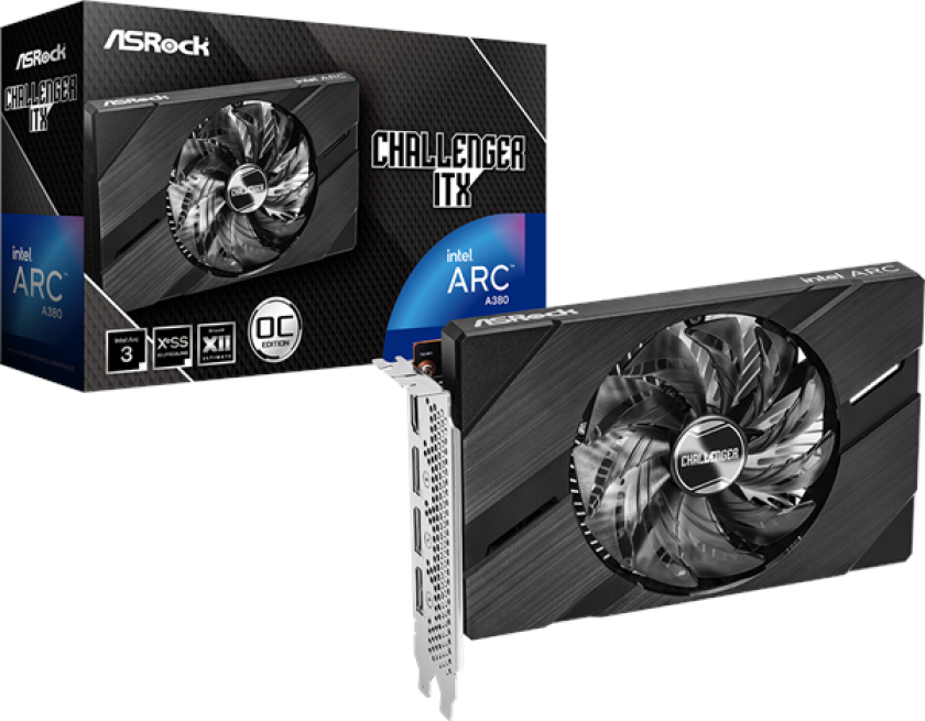 Arc A380 Challenger ITX - 6GB GDDR6 RAM - Grafikkort