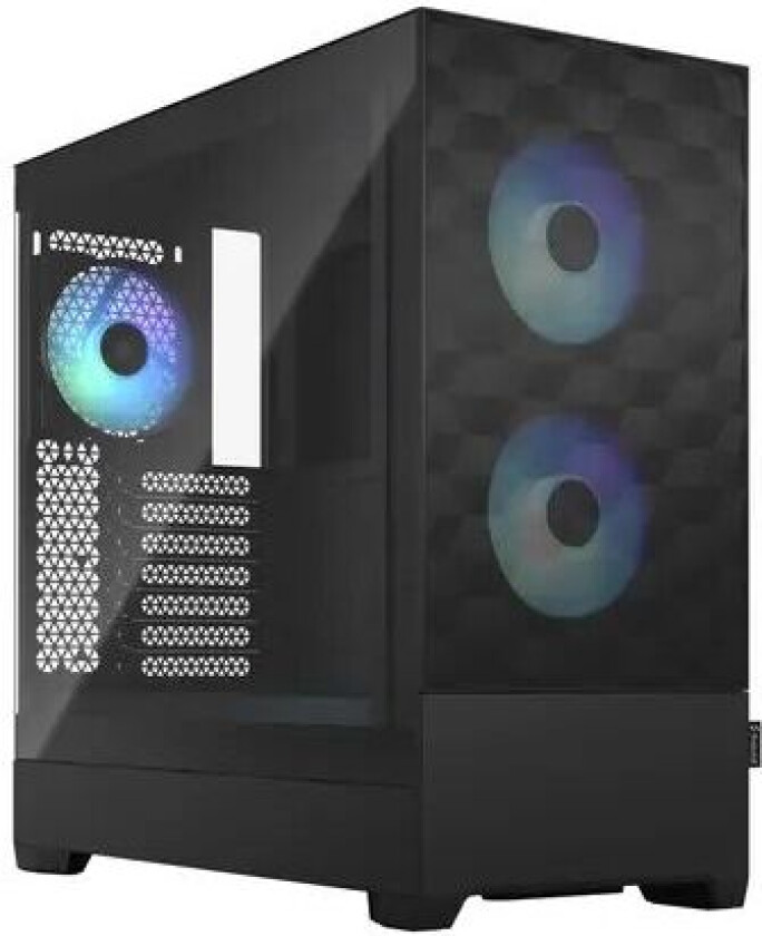 Pop Air Rgb Black Clear Glass Atx Svart